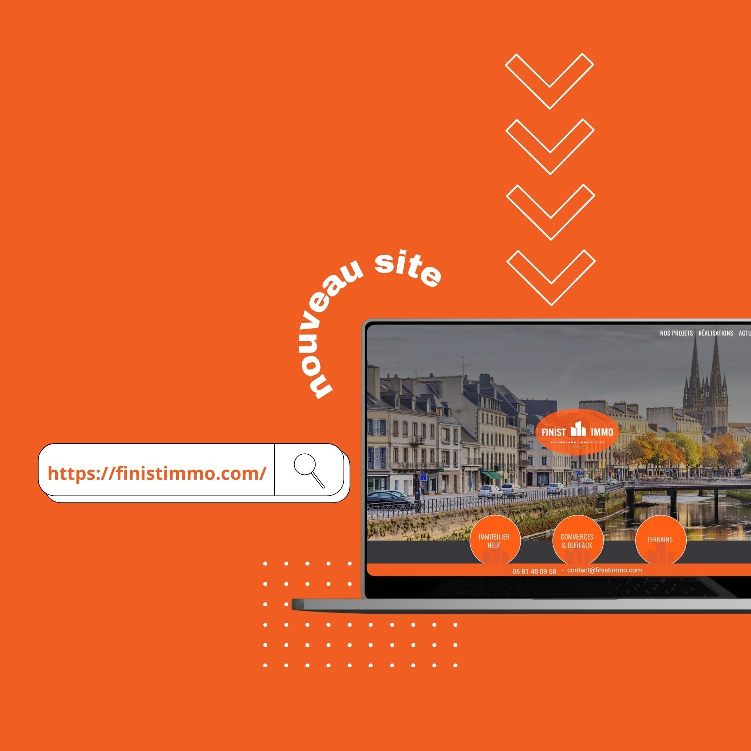 Un nouveau site internet pour FINIST IMMO, promoteur immobilier à Quimper